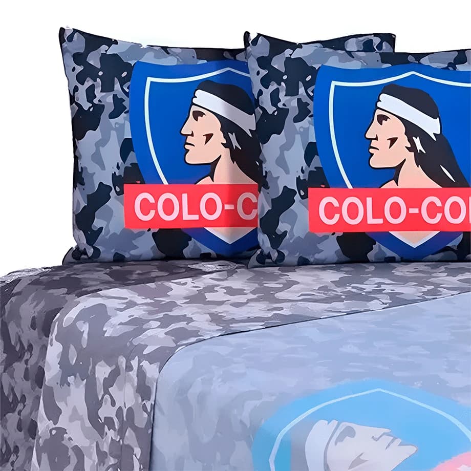 Juego de Sábanas Colo Colo 2 Plazas