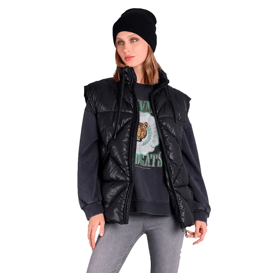 Parka Sin Mangas Soviet Mujer Negra