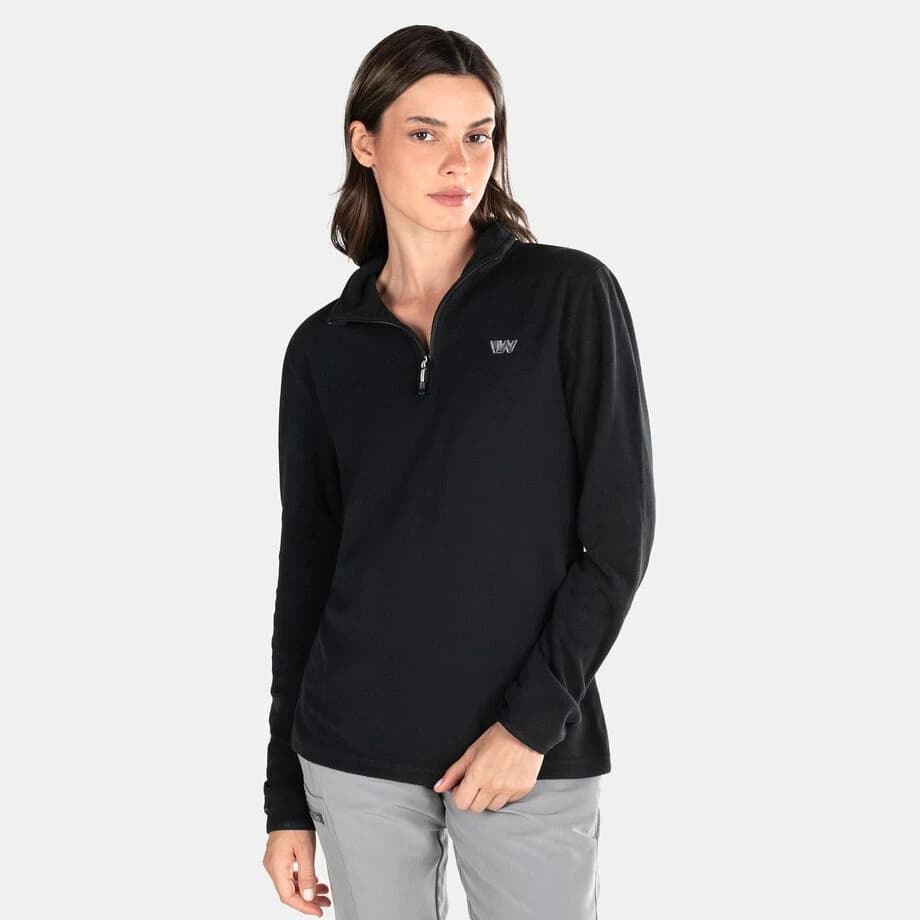 Polerón Polar Mujer Weinbrenner Alpamayo Negro