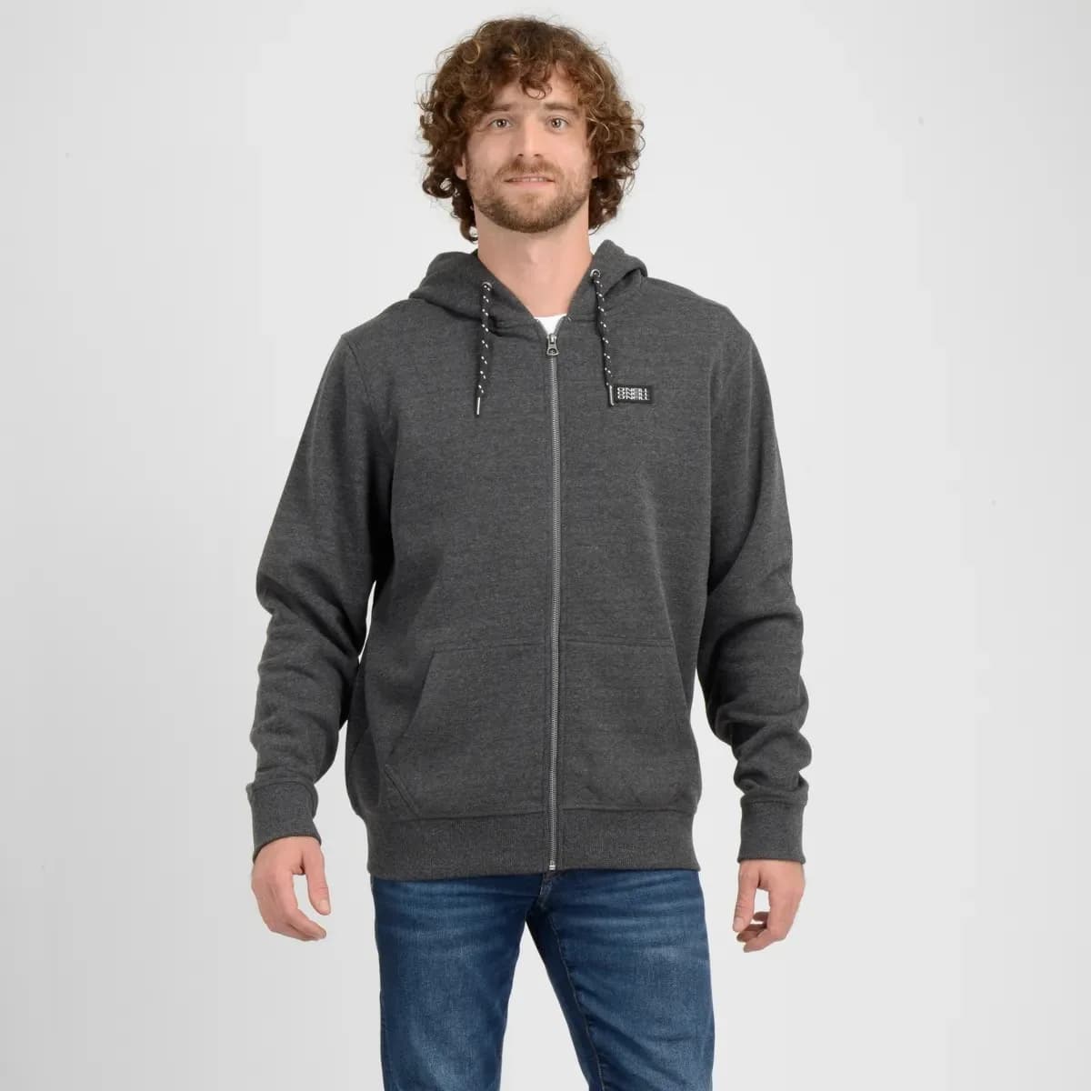 Polerón O'Neill Hombre Gris Oscuro Full Zipper Origin