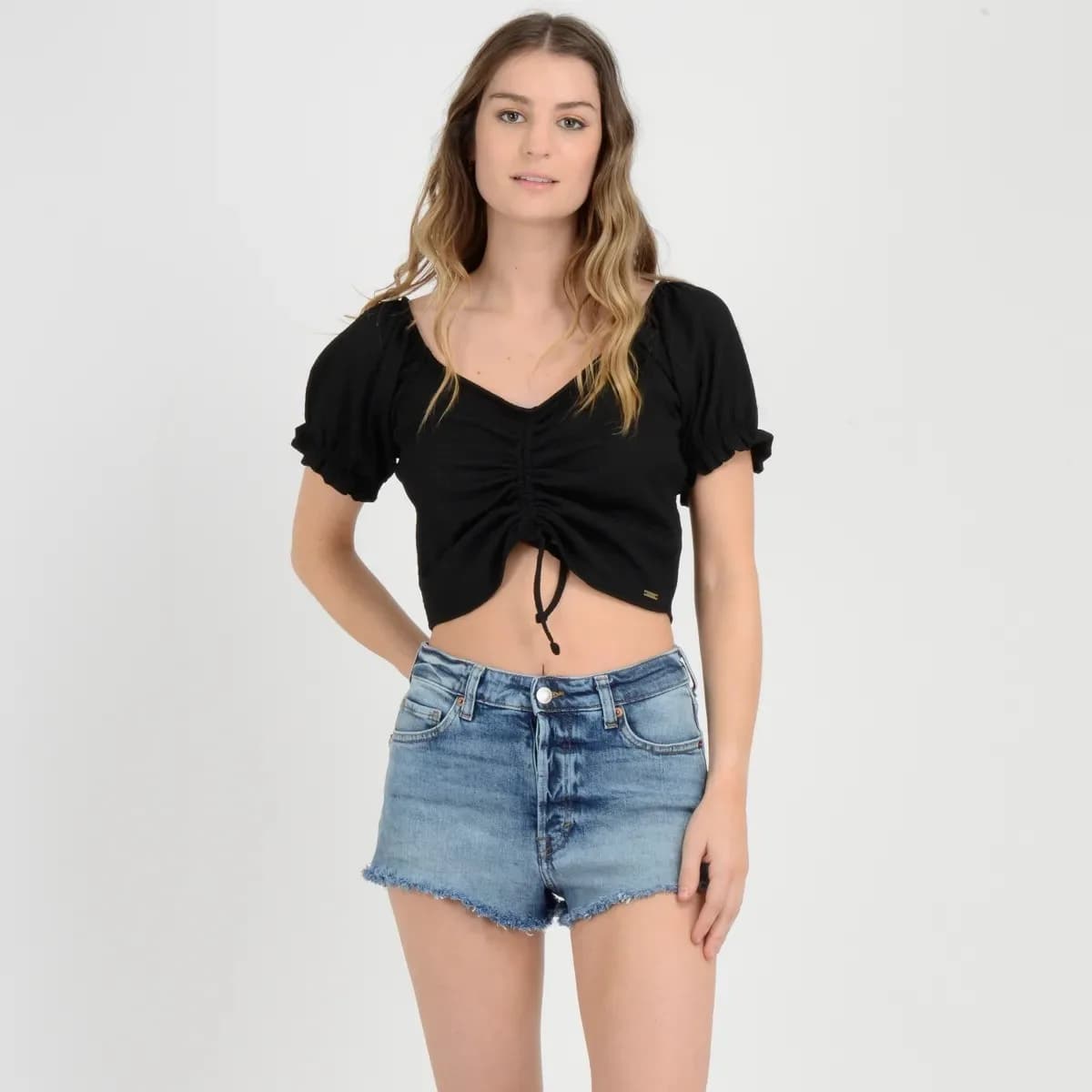 Polera Manga Corta Elastic O'Neill Mujer Negro