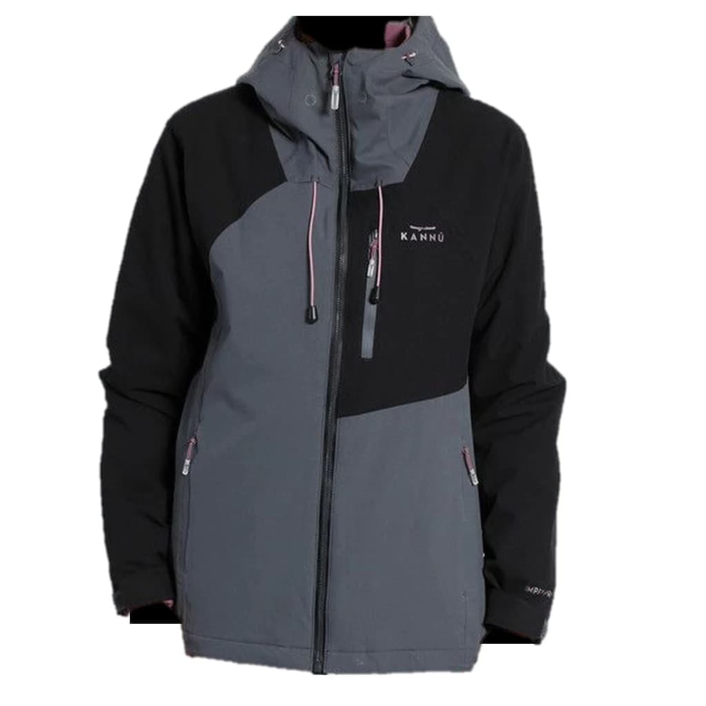 Parka Outdoor Mujer 3 en 1 Baker Gris-Rosado