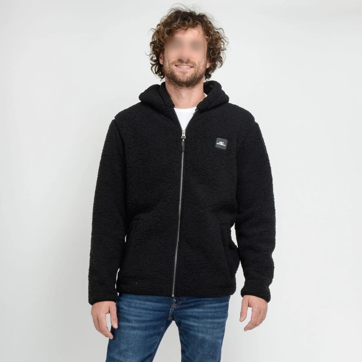 Poleron O´Neill Chiporro Hombre Full Zipper Negro