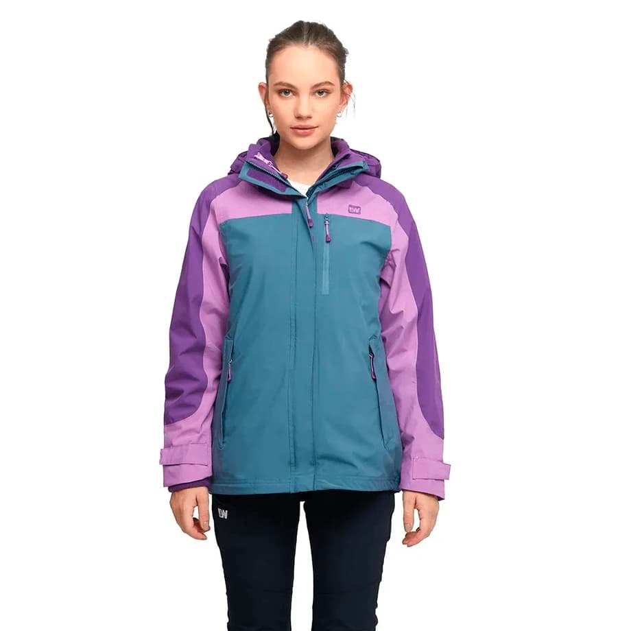 Chaqueta mujer Weinbrenner 3 en 1 Queenstown Purpura Ocaso