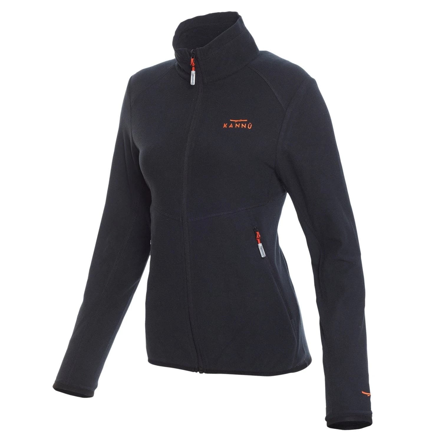 Polar Squares Full Zip Mujer Negro