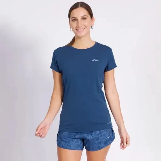 Polera Kannu Action Active Dry Mujer Azul Marino