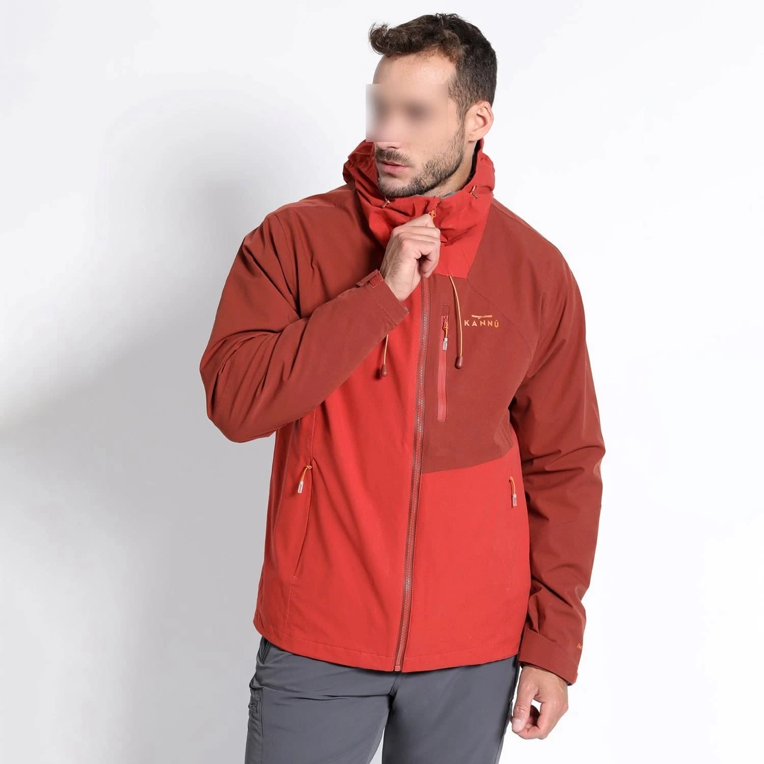 Parka Hombre 3 en 1 Trancura Naranja Oscuro