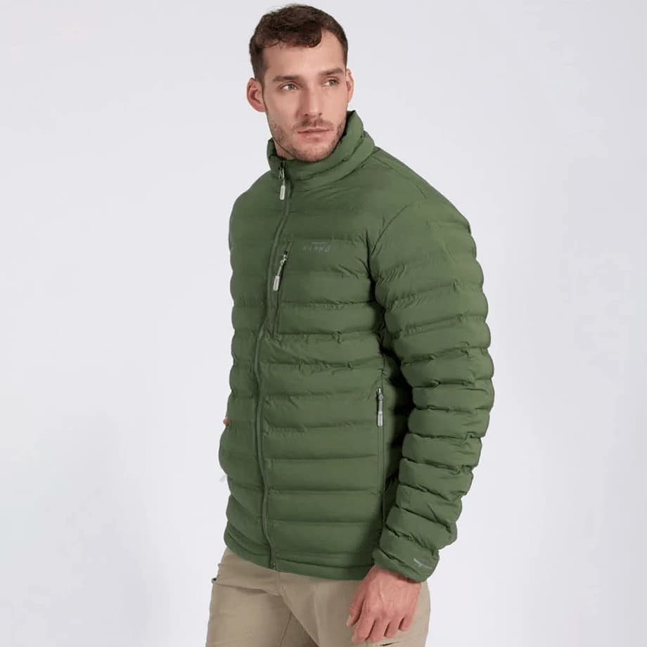 Parka Hombre Termosellada Bloques Verde Kannu