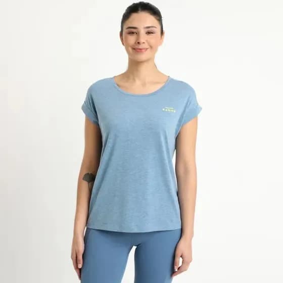 Polera Kannu Discharge Lifestyle Mujer Azul
