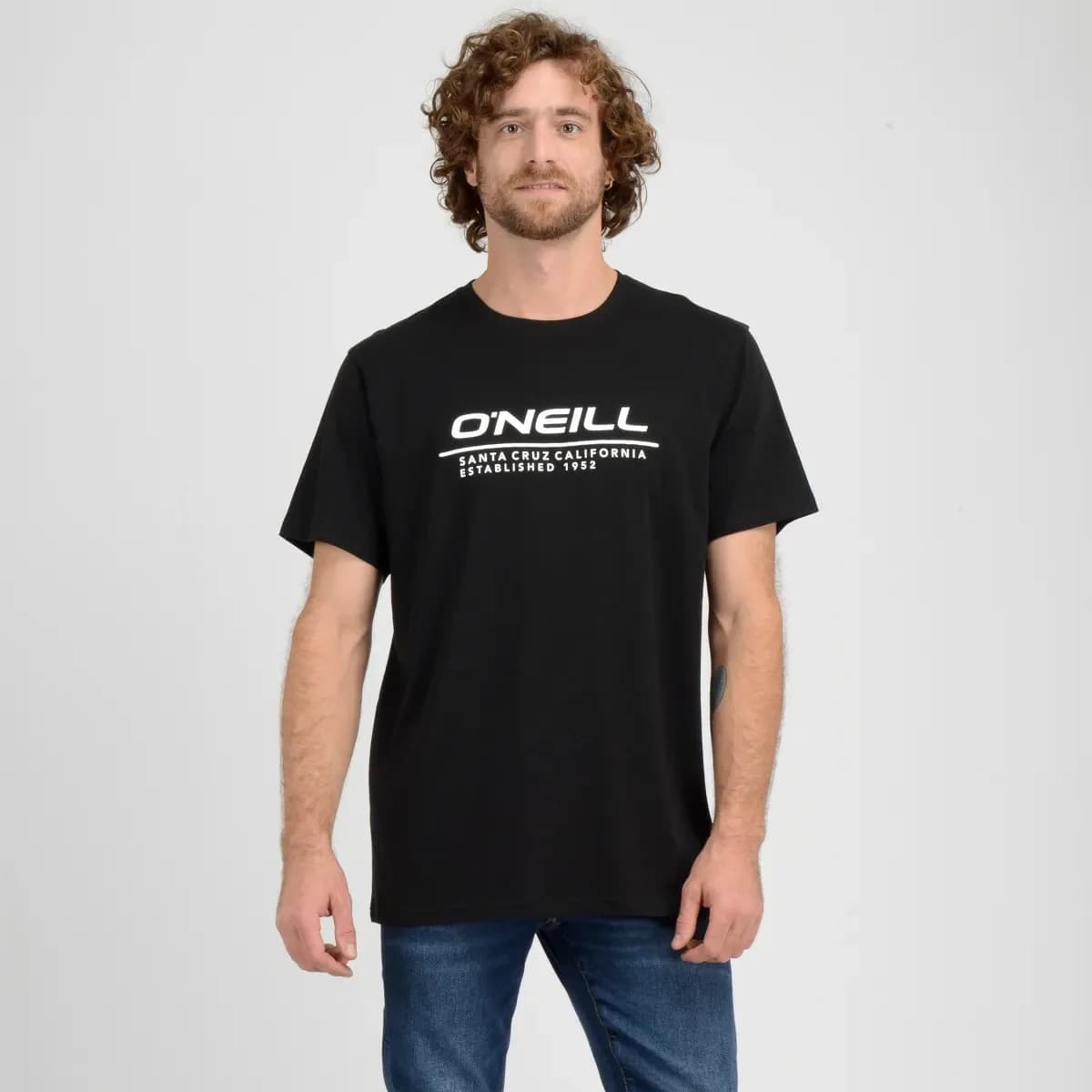 Polera Manga Corta Leash O'Neill Hombre Negro